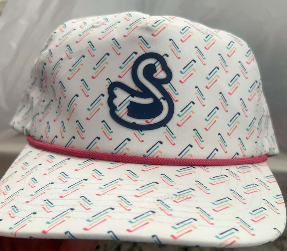 Swannies Golf Hat Snapback Multi Color Golf Club Print